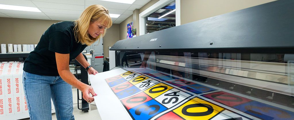 large format printing process