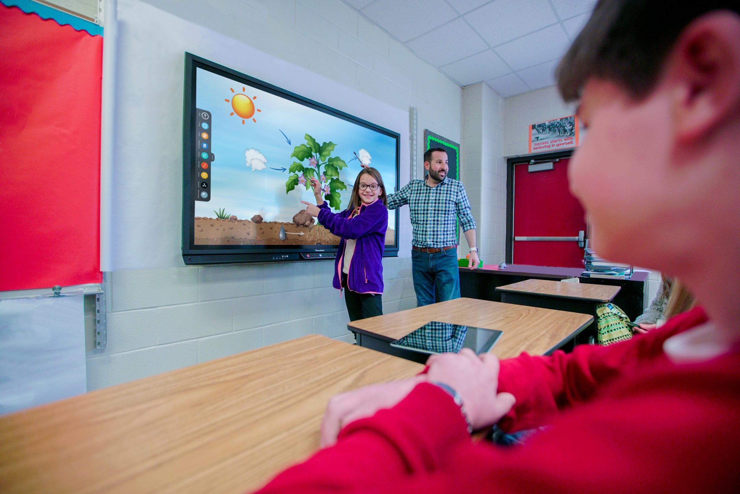 Kids using interactive board - Annotae Promethean Classroom