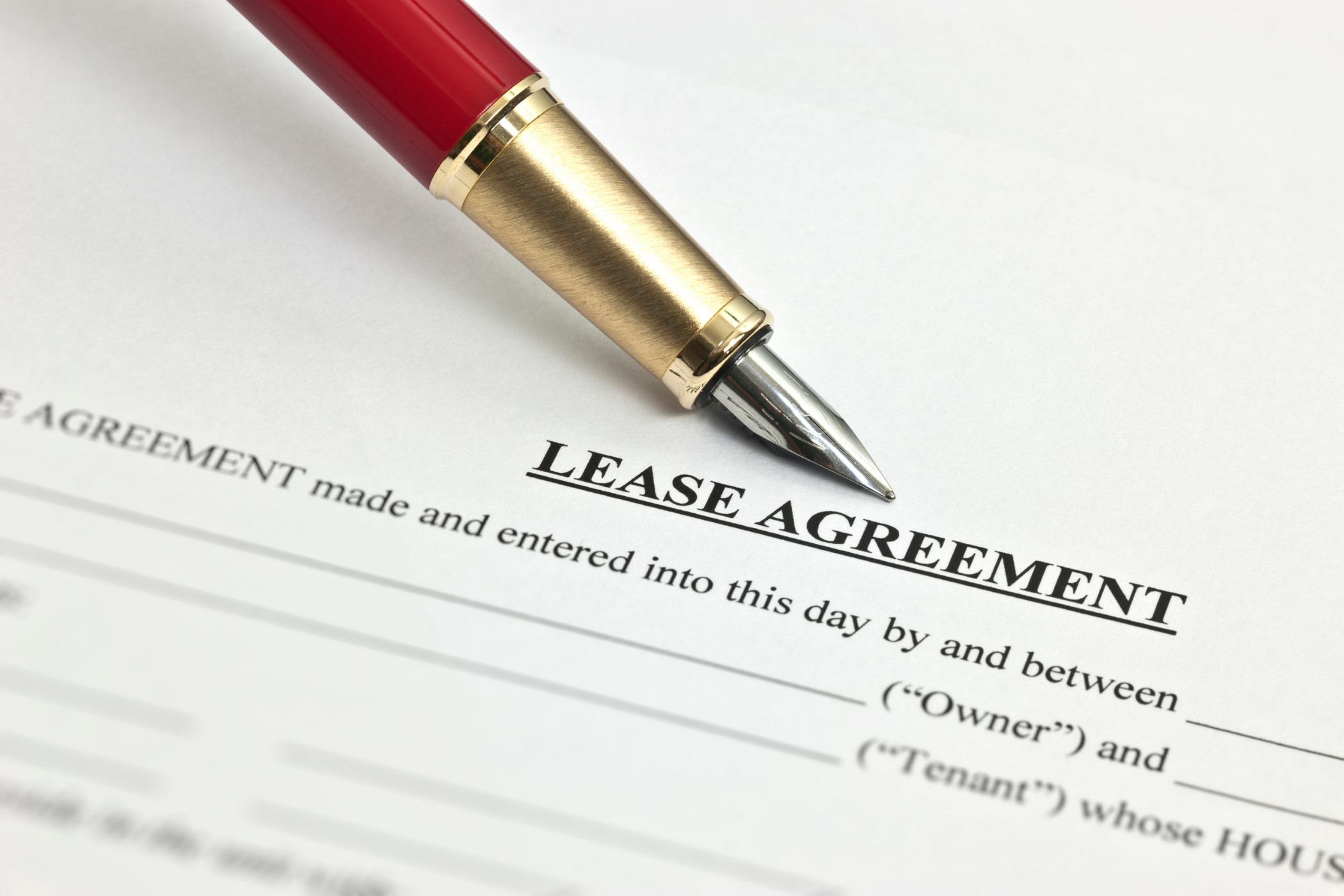 signing a copier lease agreement